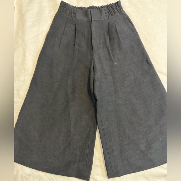 Apiece Apart Women's Bari Crop Trouser Pants 4020BDT Black Size 2 - Picture 3 of 14